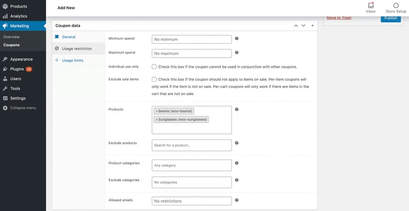 Woocommerce Product Categories How To Create Coupon Codes In Woocommerce Woocommerce-Product-Categories