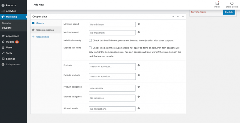 Woocommerce Usage Restriction How To Create Coupon Codes In Woocommerce Woocommerce Usage Restriction How To Create Coupon Codes In Woocommerce 1